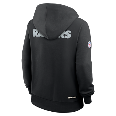 Sudadera con gorro sin cierre Nike Dri-FIT de la NFL para mujer Las Vegas Raiders Sideline