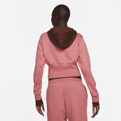 Sudadera con gorro de tejido Fleece sencillo para mujer Nike Sportswear Icon Clash