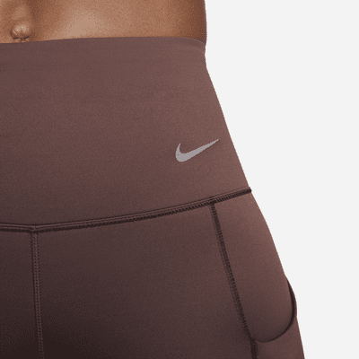 Leggings de tiro alto de 7/8 de sujeción firme con bolsillos para mujer Nike Go