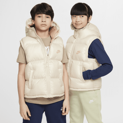 Nike Sportswear Heavyweight Synthetic Fill EasyOn Older Kids' Therma-FIT Repel Loose Hooded Gilet