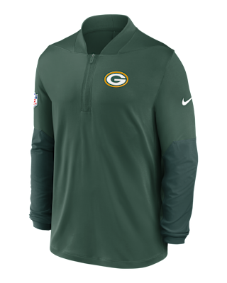 Мужские  Green Bay Packers Feel The Pressure Nike Dri-FIT NFL 1/2-Zip Top