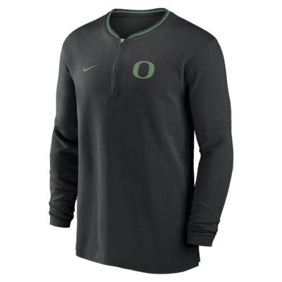 Oregon Ducks Sideline Coach Men's Nike Dri-FIT College 1/2-Zip Long-Sleeve Top