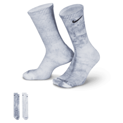 Nike Everyday Plus Cushioned Tie-Dye Crew Socks (2 Pairs)