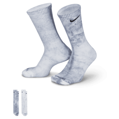 Nike Everyday largos acolchados con estampado tie-dye (2 pares). Nike ES