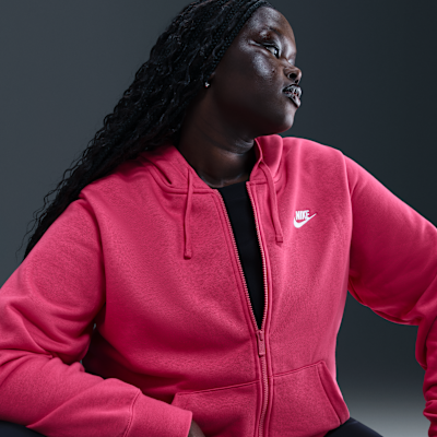 Nike Sportswear Club Fleece Women's Full-Zip Hoodie (Plus Size)