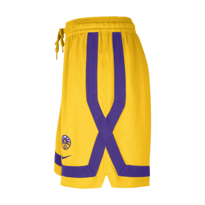 Shorts de entrenamiento para mujer Nike Dri-FIT WNBA Los Angeles Sparks