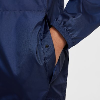 París Saint-Germain Academy Pro Chaqueta para la lluvia de fútbol con capucha Nike - Niño/a