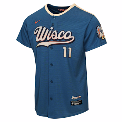 Jackson Chourio Milwaukee Brewers City Connect Big Kid's Nike MLB Stadium Jersey from Nike - $125