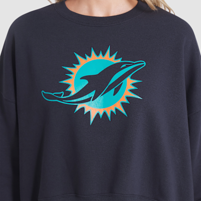 Miami Dolphins Rivalries Collection Oversized Women's Nike NFL Pullover Crew