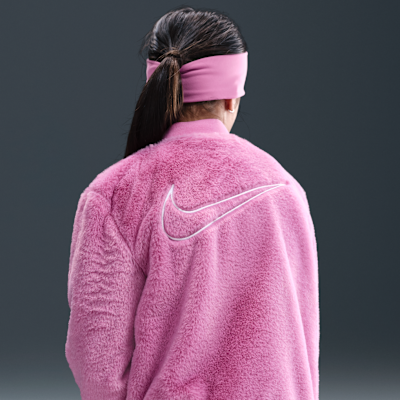 Nike Little Kids' Faux Fur Bomber Jacket