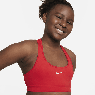 Nike Swoosh Big Kids' (Girls') Sports Bra (Extended Size)