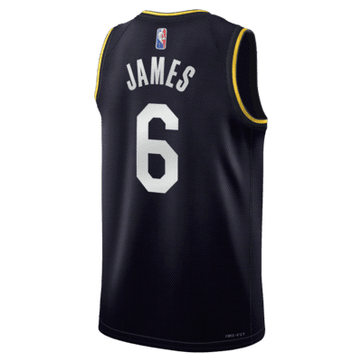 LeBron James Lakers Nike Dri FIT NBA jersey voor heren