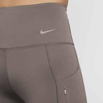 Leggings de tiro alto de 7/8 de sujeción firme con bolsillos para mujer Nike Go