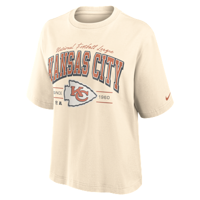 Kansas City Chiefs Vintage Mod Boxy Women's Nike NFL T-Shirt from Nike - $55