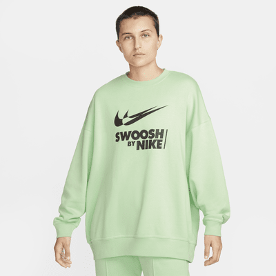 Sweat oversize à col ras-du-cou en tissu Fleece Nike Sportswear pour femme