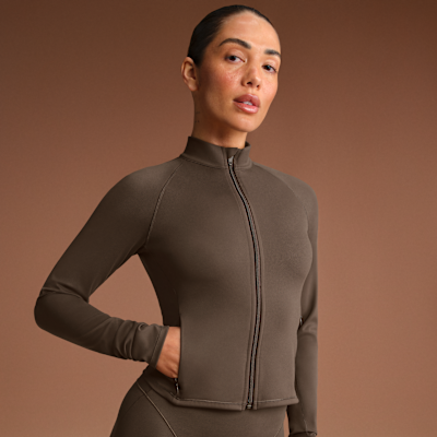 NikeSKIMS Matte Women's Mock-Neck Full-Zip Jacket