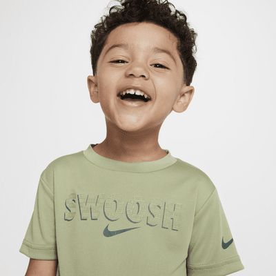 Playera Swoosh infantil Nike Dri-FIT "Just Do It"