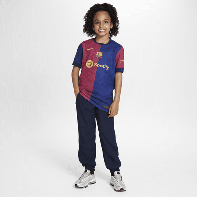 Camisola de futebol Authentic Nike Dri-FIT ADV do equipamento principal Match FC Barcelona 2024/25 Júnior