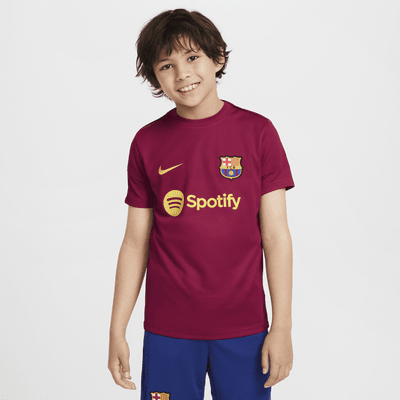 FC Barcelona Academy Pro Nike Dri-FIT kortermet fotballtrøye til store barn