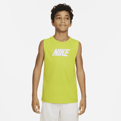 Top de entrenamiento sin mangas para niños talla grande Nike Dri-FIT Multi+