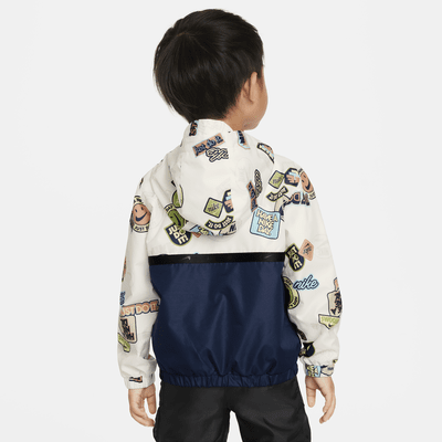 Nike Half-Zip Print Blocked Anorak Toddler Jacket