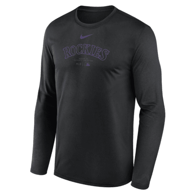 Colorado Rockies Authentic Collection Practice Men's Nike Dri-FIT MLB Long-Sleeve T-Shirt