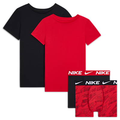 Nike Big Kids' Boxer Briefs and Undershirts 4-Piece Set