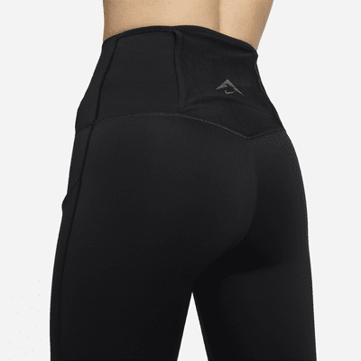 Leggings a 7/8 a vita alta con tasche e sostegno elevato Nike Trail Go – Donna