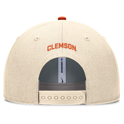 Gorra de rejilla universitaria Nike Dri-FIT ajustable para hombre Clemson Primetime Rise