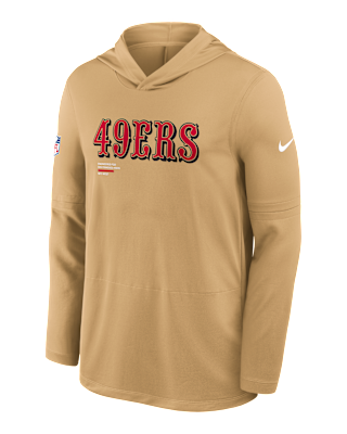 Мужские  San Francisco 49ers Pure Fury Sideline Nike Dri-FIT NFL Long-Sleeve Hooded Top