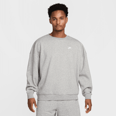 Nike Sportswear Club Men's Oversized Fleece Crew-Neck Sweatshirt