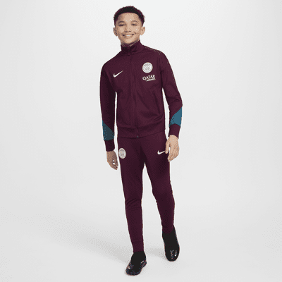 Dzianinowy dres piłkarski dla dużych dzieci Nike Dri-FIT Paris Saint-Germain Strike