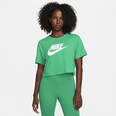 Tee-shirt court à logo Nike Sportswear Essential pour Femme. Nike LU