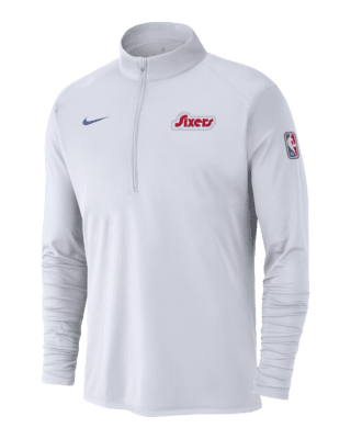 Мужские  Philadelphia 76ers City Edition Nike Dri-FIT NBA 1/2-Zip Long-Sleeve Top