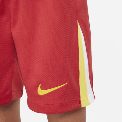 Liverpool FC 2024/25 Stadium Home Nike Dri-FIT-replikafodboldshorts til større børn