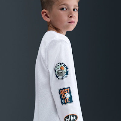Playera de manga larga Snow Day para niños talla pequeña Nike