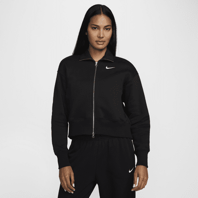 เสื้อแจ็คเก็ตวอร์มโอเวอร์ไซส์ผู้หญิง Nike Sportswear Phoenix Fleece