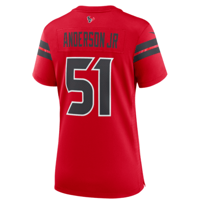 Jersey de fútbol americano Nike de la NFL Game para mujer Will Anderson Jr. Houston Texans