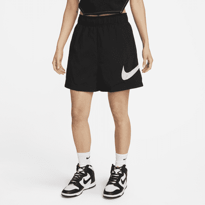 Shorts de tiro alto de tejido Woven para mujer Nike Sportswear Essential