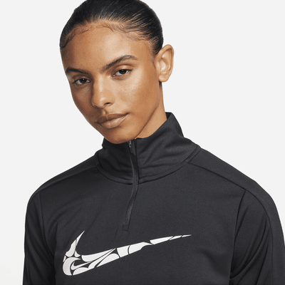 Prenda intermedia Dri-FIT de cierre de 1/4 para mujer Nike Swoosh