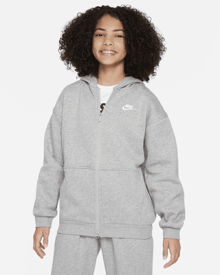 Подростковое худи Nike Sportswear Club Fleece Big Kids' Oversized Full-Zip Hoodie