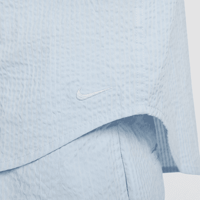 Nike Life Men's Short-Sleeve Seersucker Button-Down Shirt