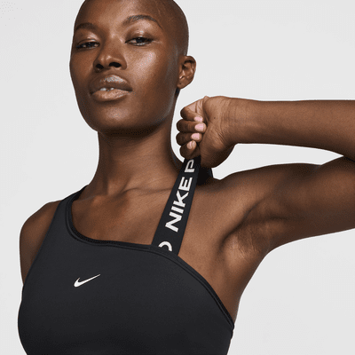 Nike Classic Swoosh Futura Sujetador deportivo de sujeción media con almohadilla - Mujer