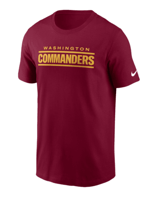 Мужская футболка Washington Commanders Primetime Wordmark Essential Nike NFL