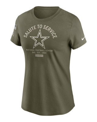 Женская футболка Dallas Cowboys Salute to Service Sideline Nike NFL