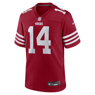 Jersey de fútbol americano Nike de la NFL Game para hombre Ricky Pearsall San Francisco 49ers