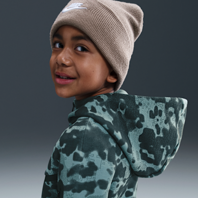 Nike Tech Camo-Fleece-Hoodie mit durchgehendem Reißverschluss (ältere Kinder, Jungen)