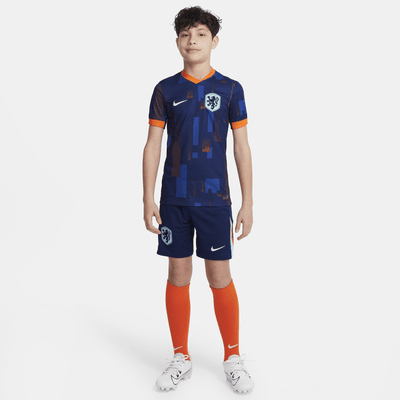 Segunda equipación Stadium Países Bajos 2024/25 (Selección masculina) Camiseta de fútbol tipo réplica Nike Dri-FIT - Niño/a