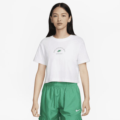 Nike Sportswear Women's Short-Sleeve Crop Top. Nike ID