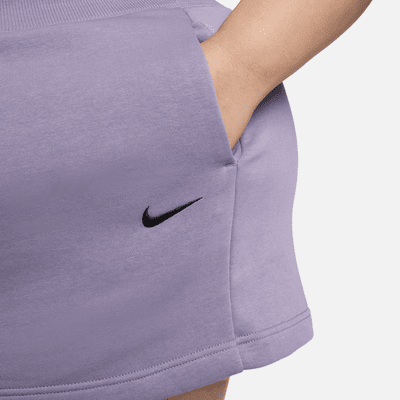 Nike Sportswear Phoenix Fleece Women's High-Waisted Loose Shorts (Plus Size)